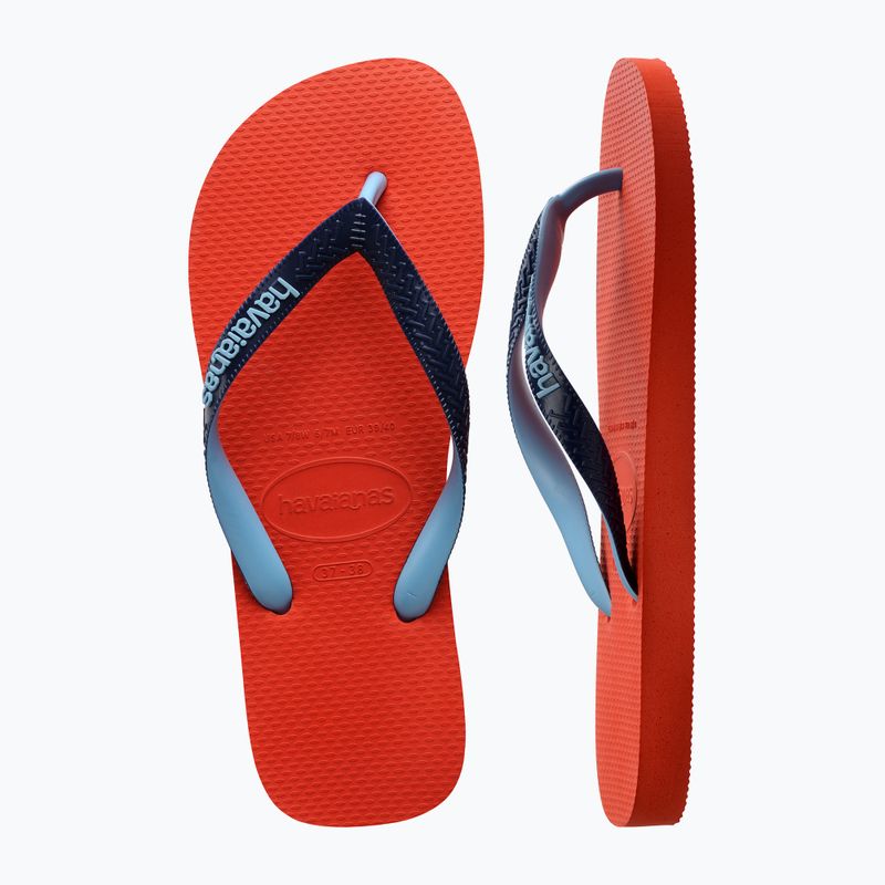 Šlepetės per pirštą Havaianas Top Mix blood orange 11