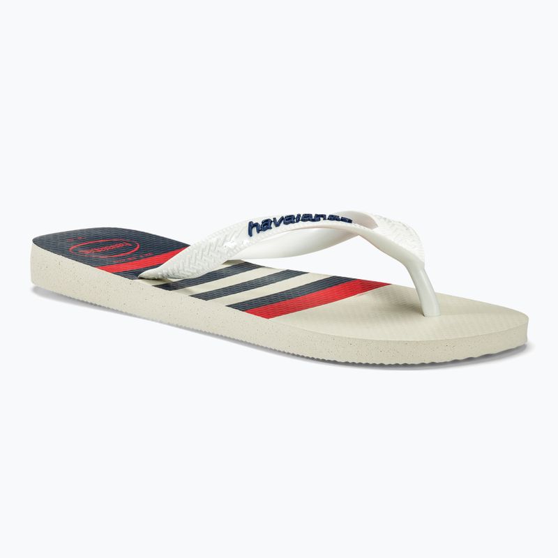 Šlepetės per pirštą Havaianas Top Nautical white / white / navy blue