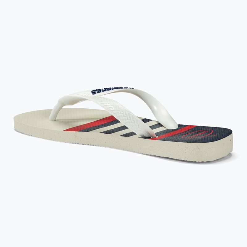 Šlepetės per pirštą Havaianas Top Nautical white / white / navy blue 2