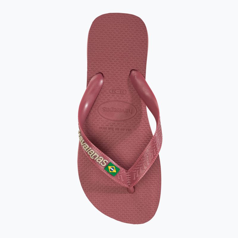 Šlepetės per pirštą Havaianas Brasil Logo pau brasil 5