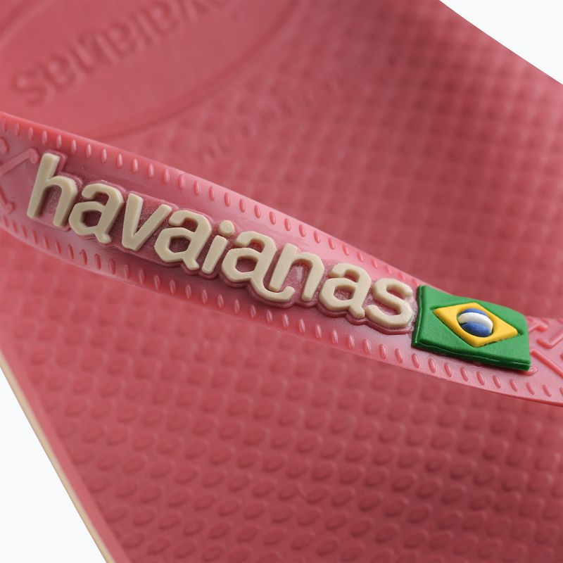 Šlepetės per pirštą Havaianas Brasil Logo pau brasil 12