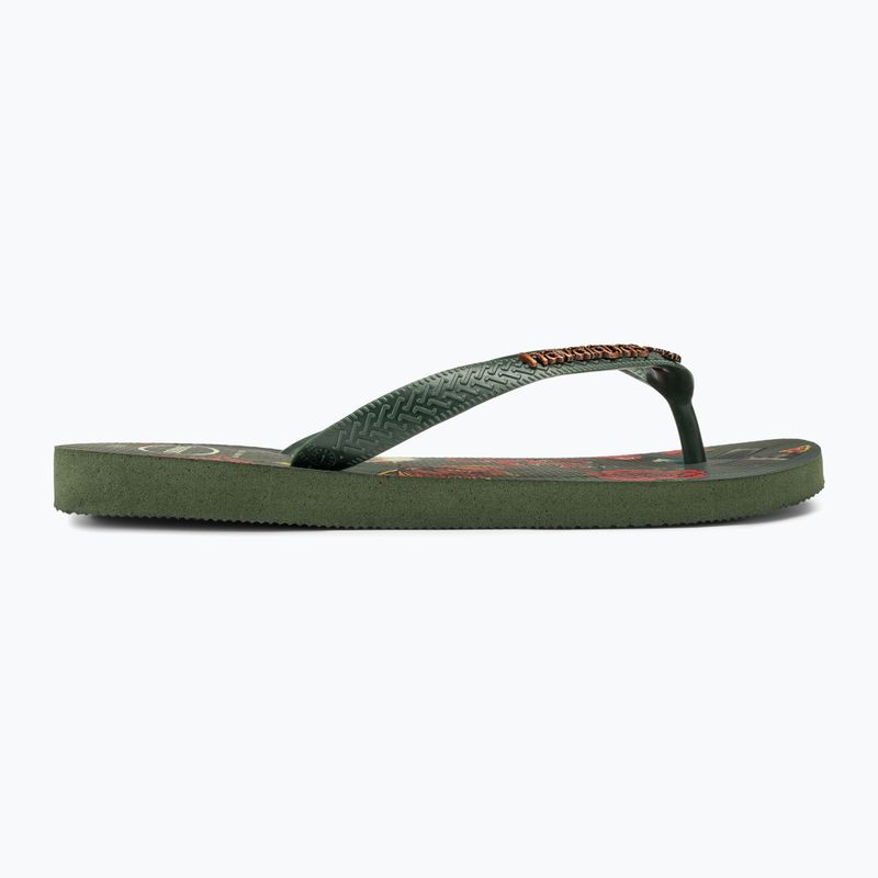 Vyriškos šlepetės per pirštą Havaianas Top Tribo olive green 2