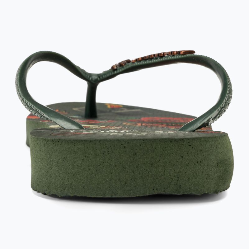 Vyriškos šlepetės per pirštą Havaianas Top Tribo olive green 6