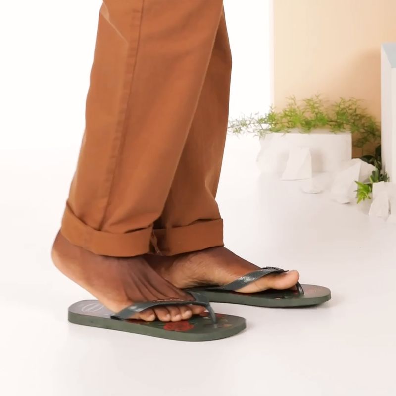 Vyriškos šlepetės per pirštą Havaianas Top Tribo olive green 16