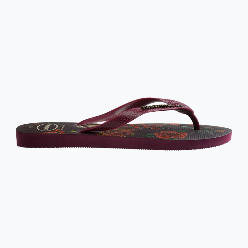 Vyriškos šlepetės per pirštą Havaianas Top Tribo dark brown 11