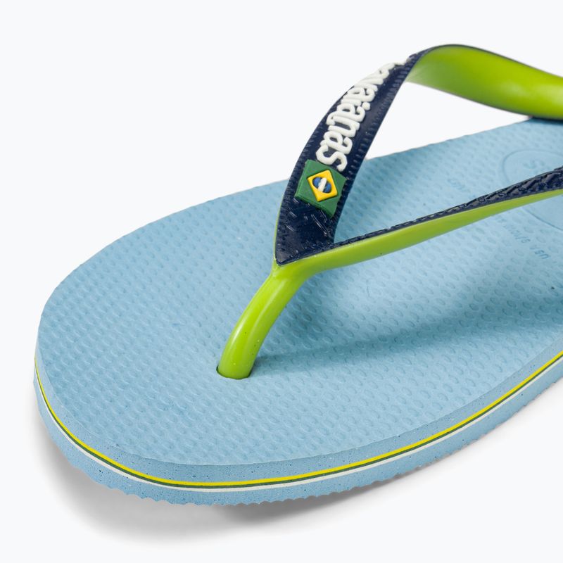 Šlepetės per pirštą Havaianas Brasil Mix lavender blue 7