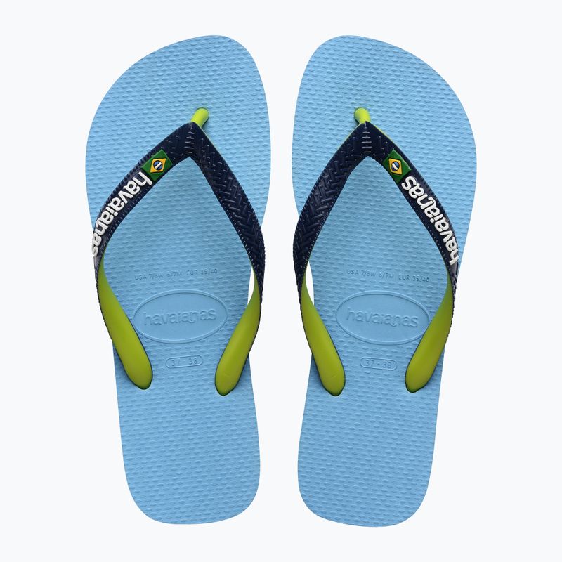 Šlepetės per pirštą Havaianas Brasil Mix lavender blue 10