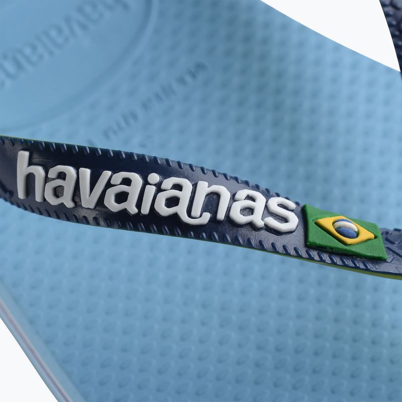 Šlepetės per pirštą Havaianas Brasil Mix lavender blue 12