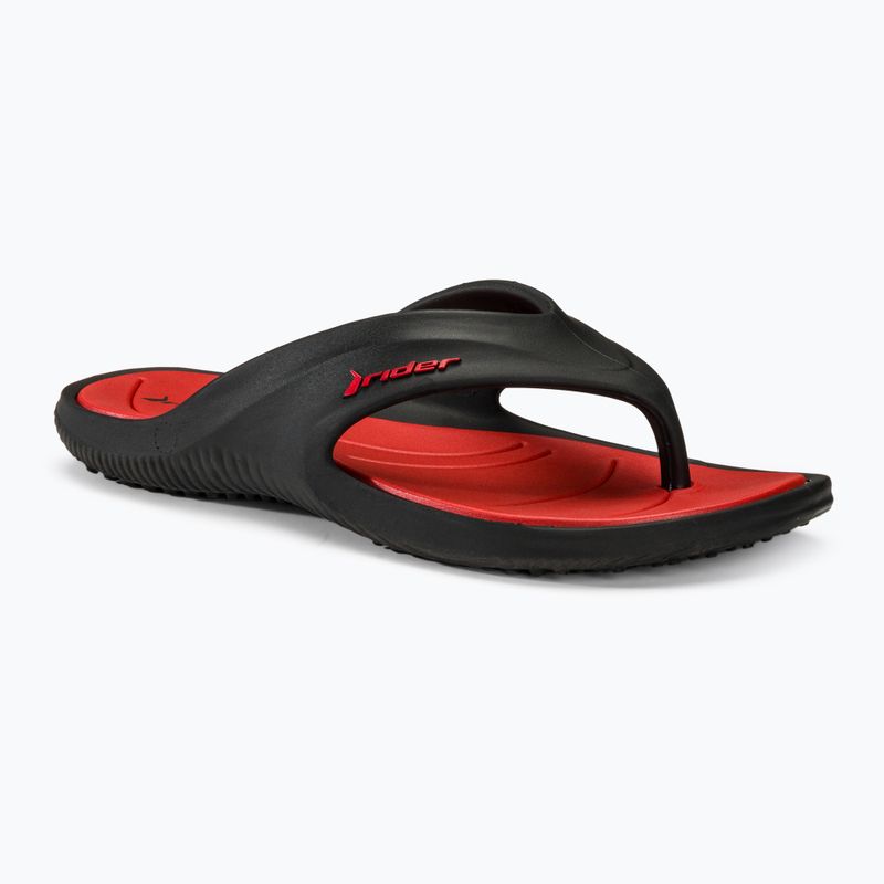 Vyriškos šlepetės per pirštą RIDER Cape XVII black/red