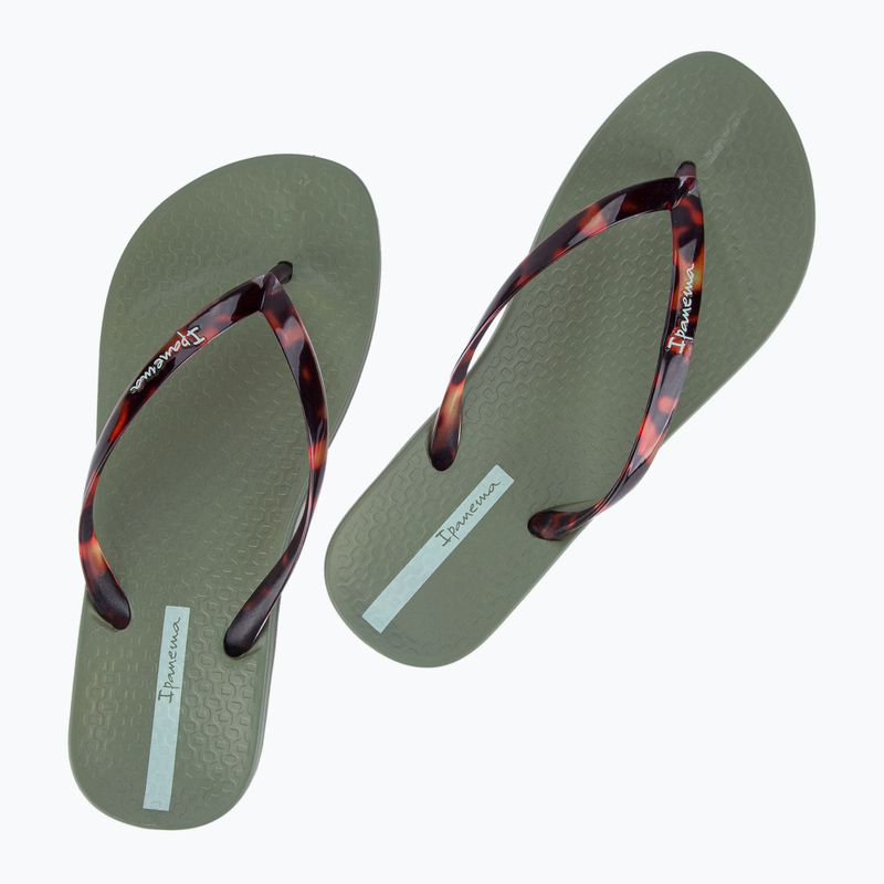 Moteriškos šlepetės per pirštą Ipanema Anat Connect green/clear 8