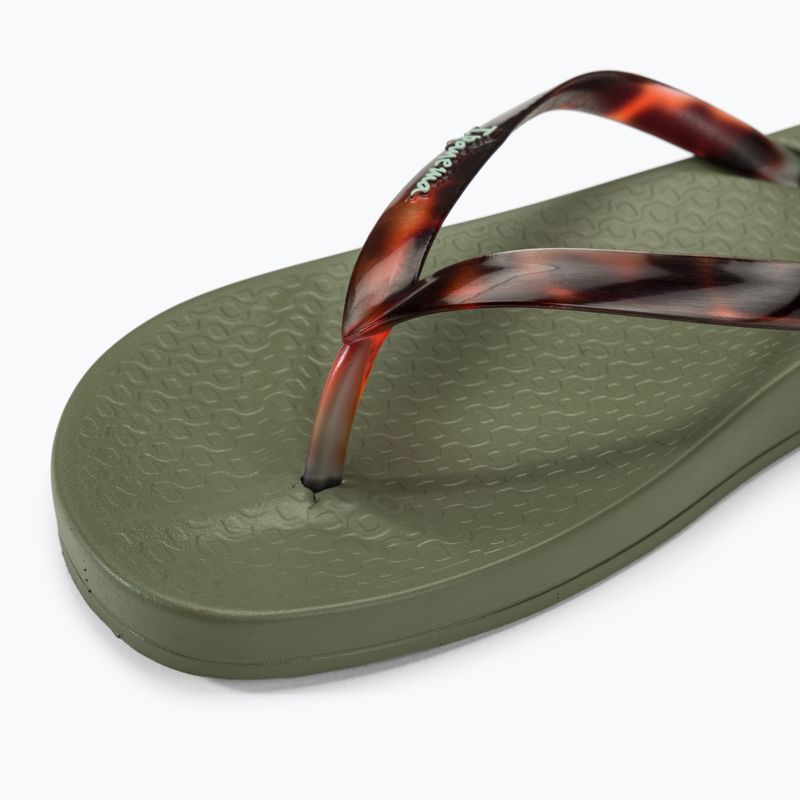 Moteriškos šlepetės per pirštą Ipanema Anat Connect green/clear 7
