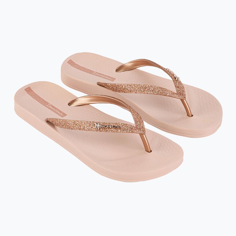 Moteriškos šlepetės per pirštą Ipanema Anatomica Lolita pink/glitter pink