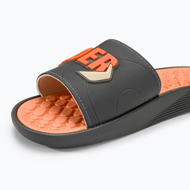 Vyriškos šlepetės RIDER Pump Slide AD grey/dark grey/orange 7