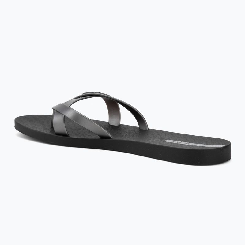 Moteriškos šlepetės per pirštą Ipanema Kirei black/silver 3