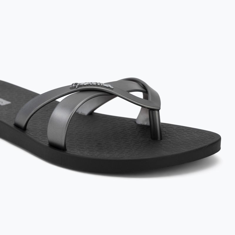 Moteriškos šlepetės per pirštą Ipanema Kirei black/silver 7