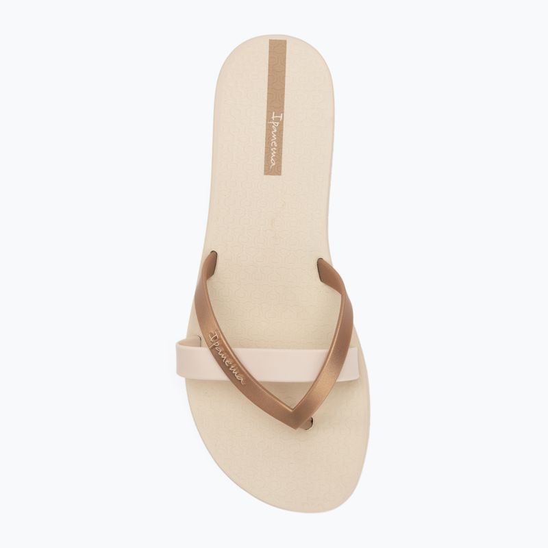 Moteriškos šlepetės per pirštą Ipanema Kirei beige/gold 5