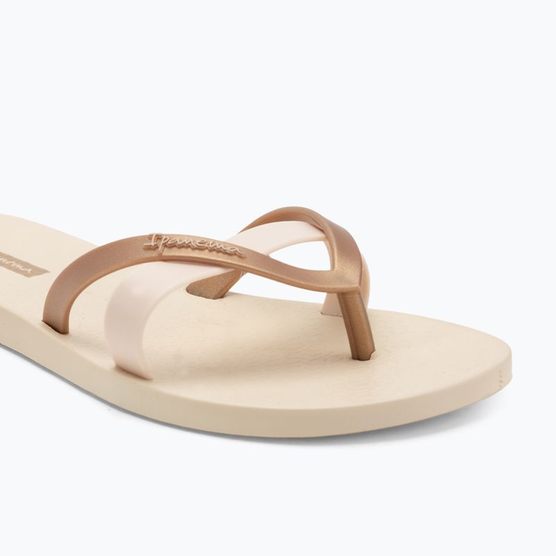 Moteriškos šlepetės per pirštą Ipanema Kirei beige/gold 7
