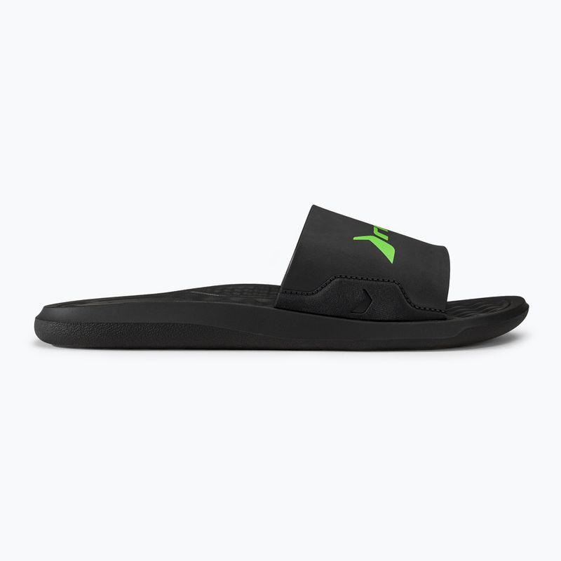 Vyriškos šlepetės RIDER Step Slide black/green 2