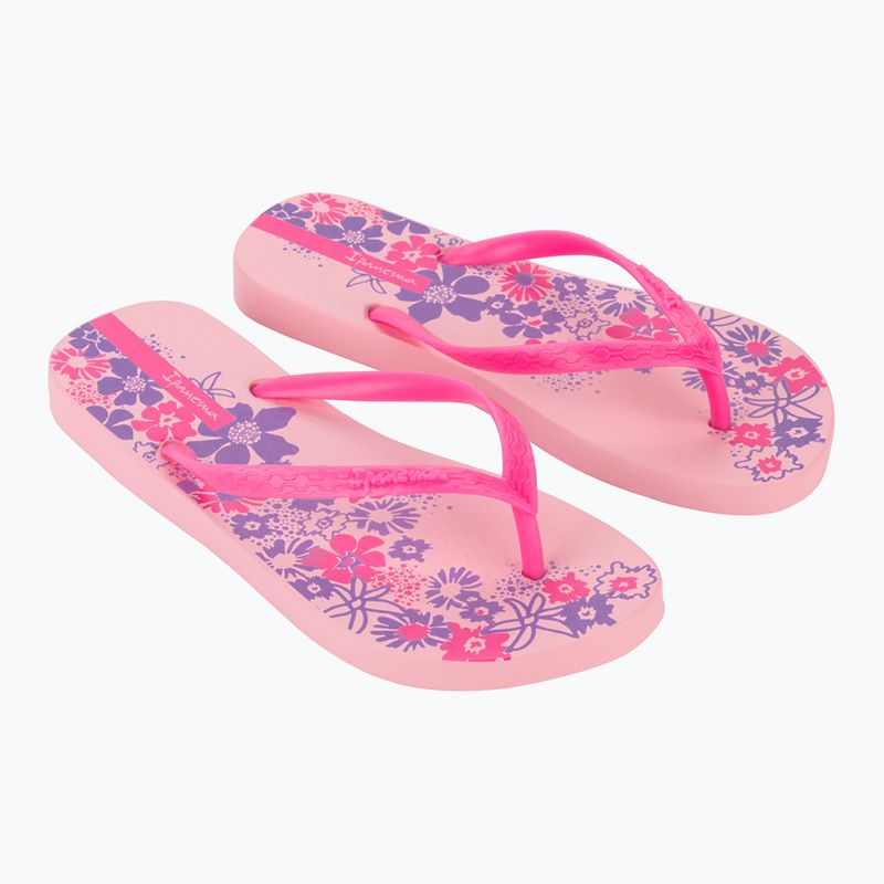 Moteriškos šlepetės per pirštą Ipanema Classic Happy XII pink/pink/lilac
