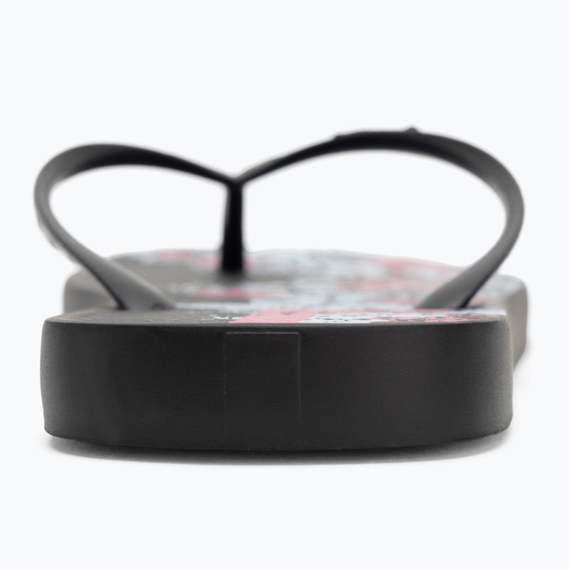 Moteriškos šlepetės per pirštą Ipanema Classic Happy XII black/black/white 6