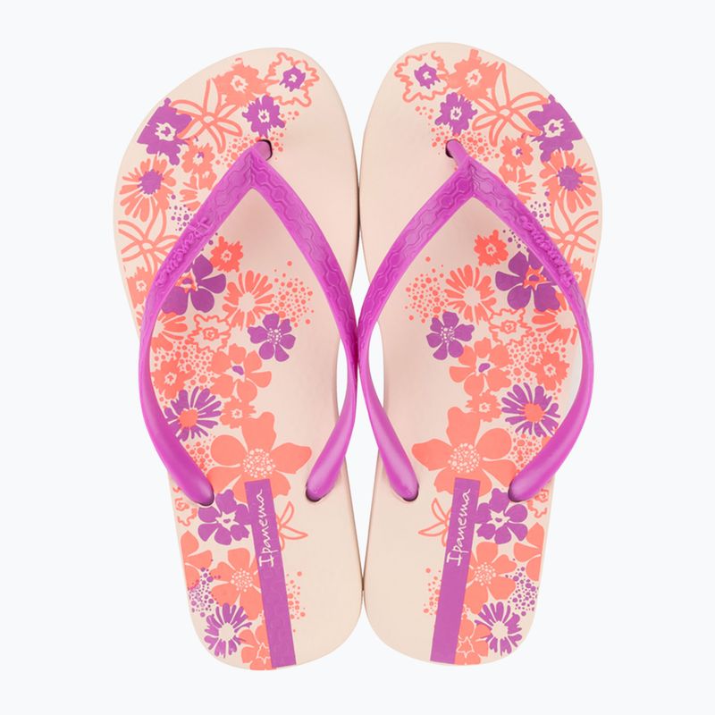 Moteriškos šlepetės per pirštą Ipanema Classic Happy XII beige/pink/orange 2