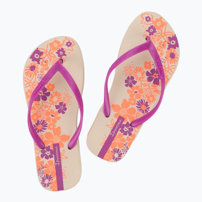Moteriškos šlepetės per pirštą Ipanema Classic Happy XII beige/pink/orange 3