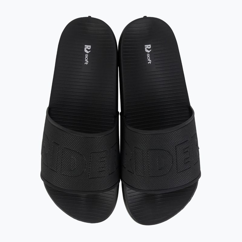 Vyriškos šlepetės RIDER Grid Slide black/black/silver 2