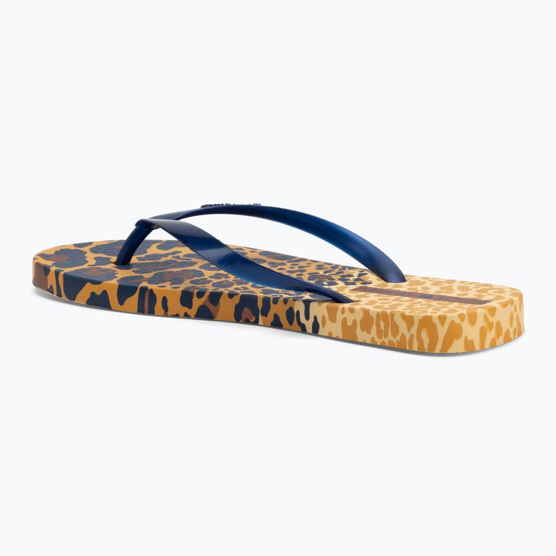 Moteriškos šlepetės per pirštą Ipanema Animal Print VI yellow/pearly blue 3