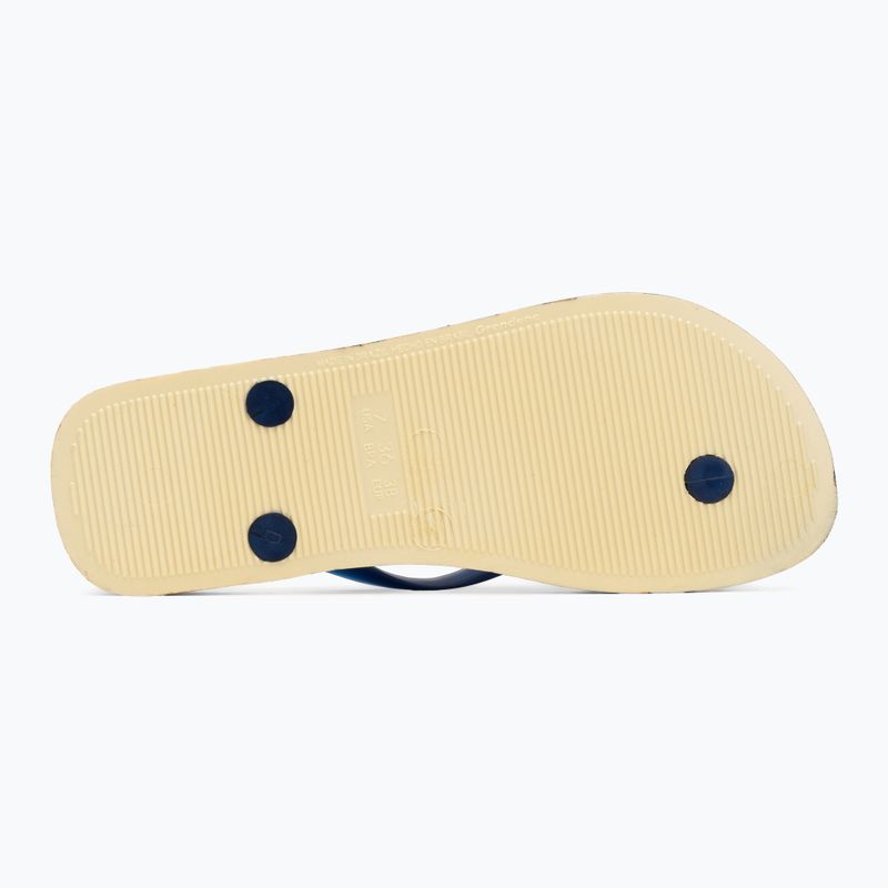 Moteriškos šlepetės per pirštą Ipanema Animal Print VI yellow/pearly blue 4