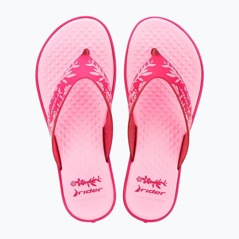 Moteriškos šlepetės per pirštą RIDER Aqua VI pink/pink 2