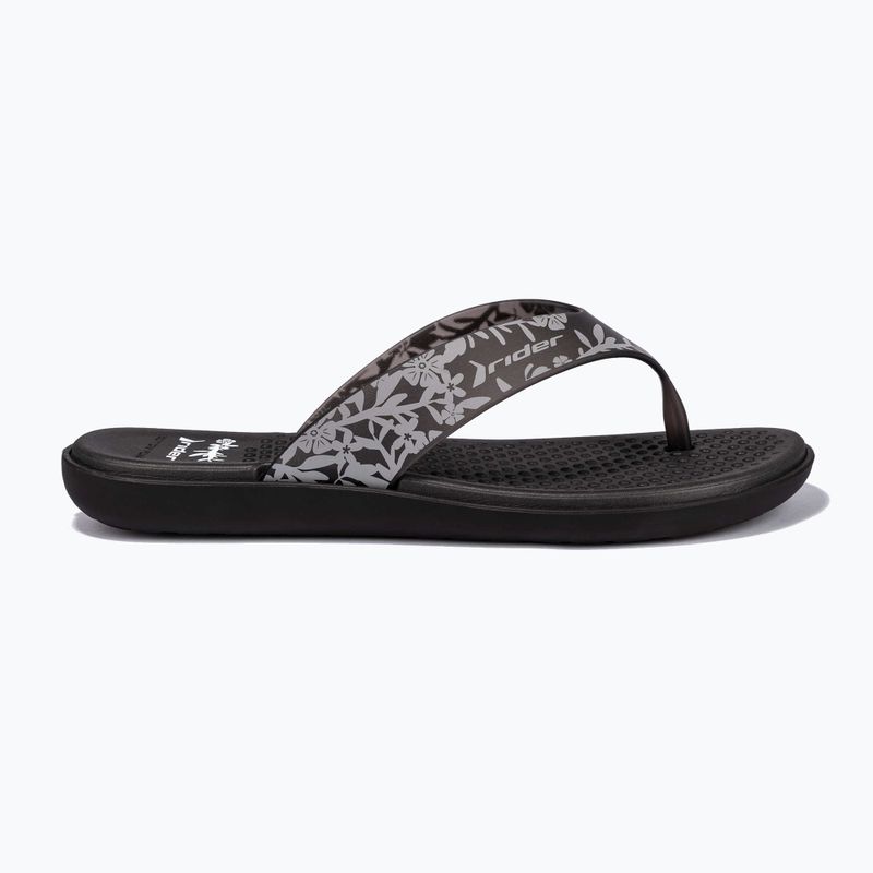 Moteriškos šlepetės per pirštą RIDER Aqua VI black/grey 3