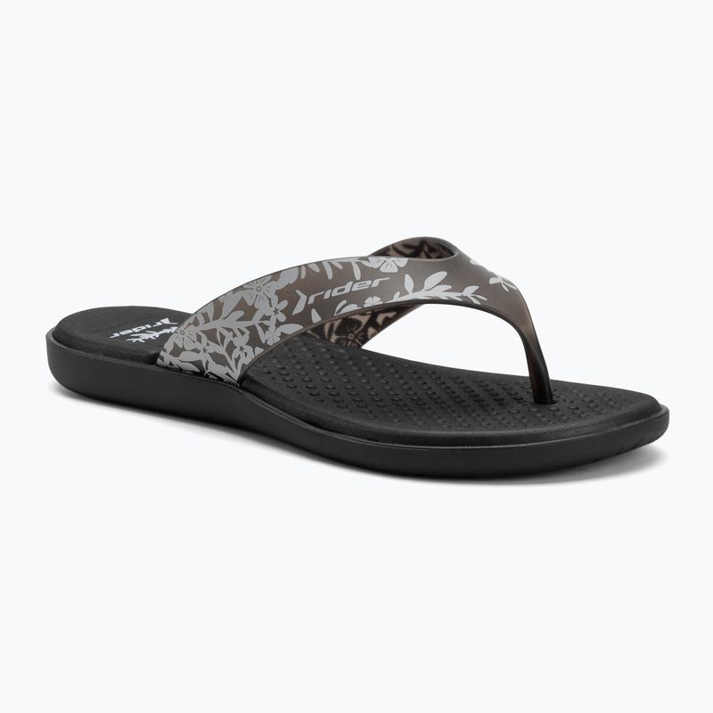 Moteriškos šlepetės per pirštą RIDER Aqua VI black/grey