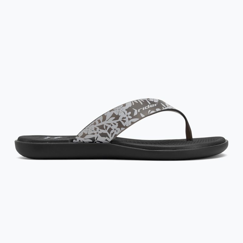 Moteriškos šlepetės per pirštą RIDER Aqua VI black/grey 2