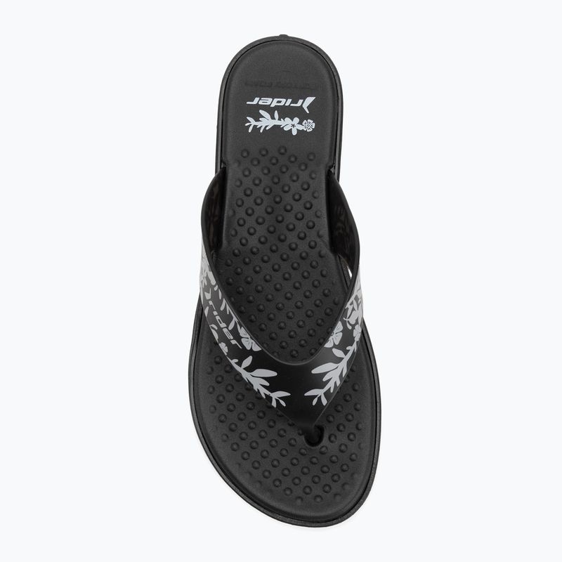 Moteriškos šlepetės per pirštą RIDER Aqua VI black/grey 5