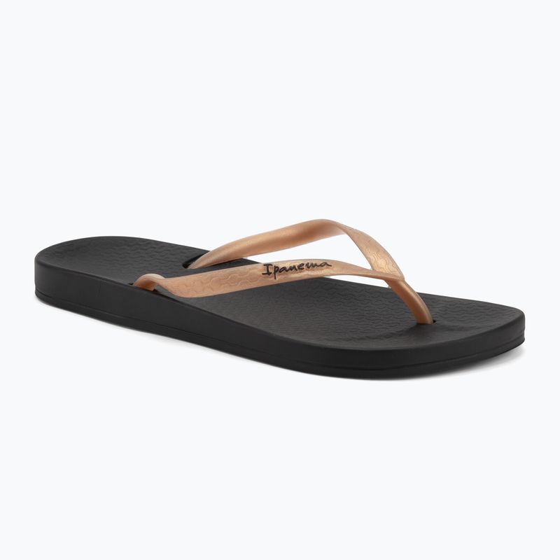 Moteriškos šlepetės per pirštą Ipanema Anat Tan black/gold