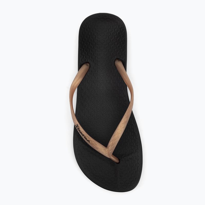Moteriškos šlepetės per pirštą Ipanema Anat Tan black/gold 5