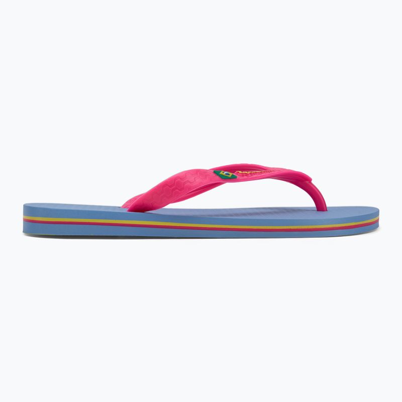 Moteriškos šlepetės per pirštą Ipanema Clas Brasil II blue/pink 2