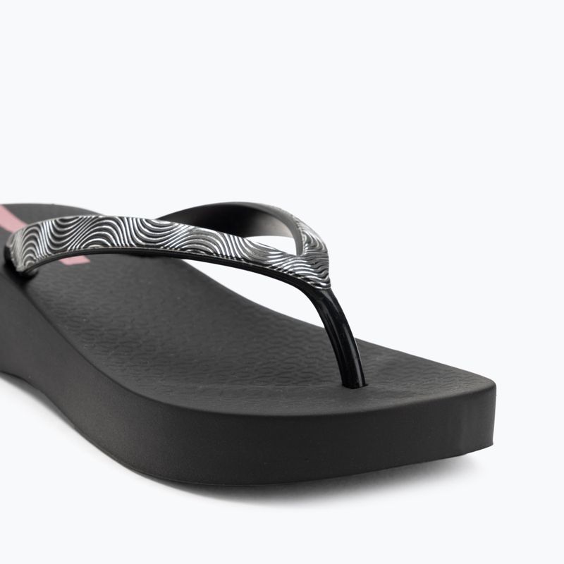 Moteriškos šlepetės per pirštą Ipanema Mesh X Plat black/black/lilac 7