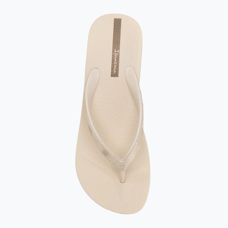 Moteriškos šlepetės per pirštą Ipanema Mesh X Plat beige/beige/brown 5