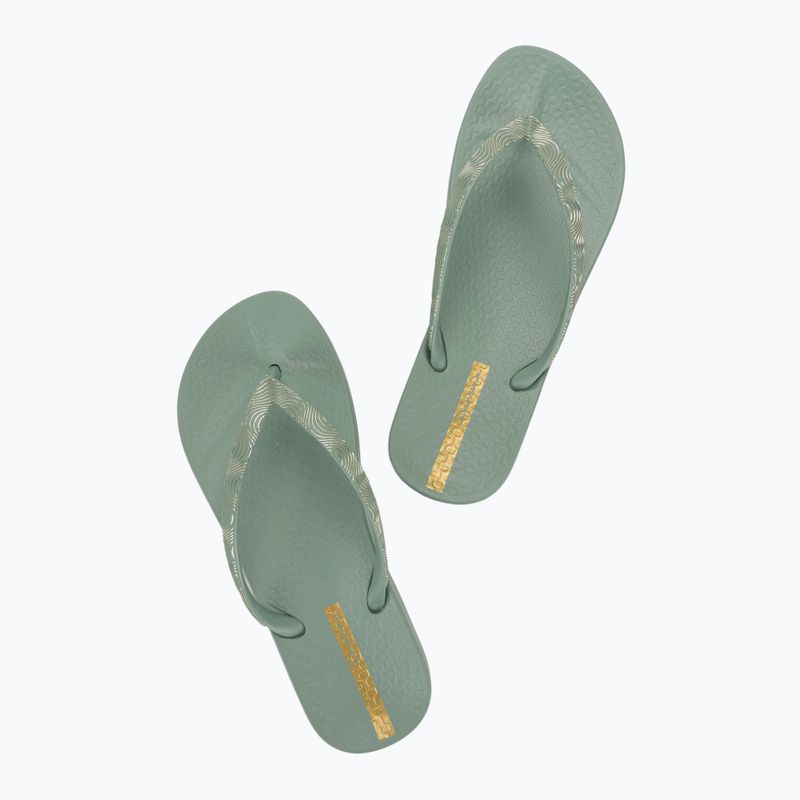 Moteriškos šlepetės per pirštą Ipanema Mesh IX green/green/copper 3