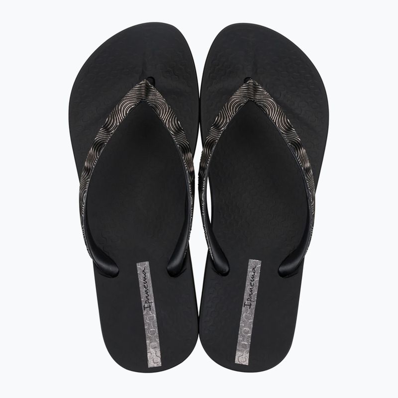 Moteriškos šlepetės per pirštą Ipanema Mesh IX black/black/dark grey 2