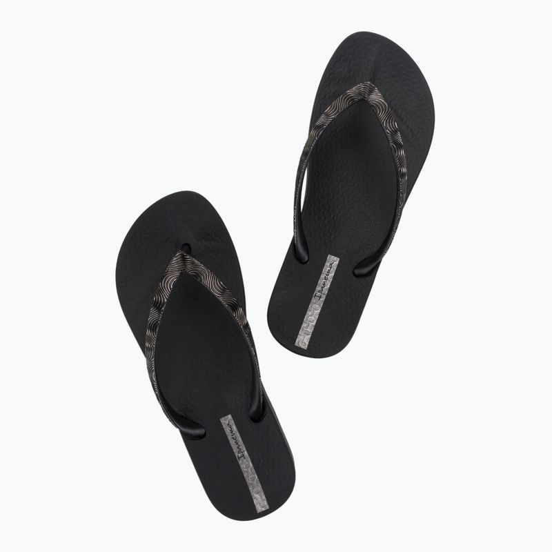 Moteriškos šlepetės per pirštą Ipanema Mesh IX black/black/dark grey 3