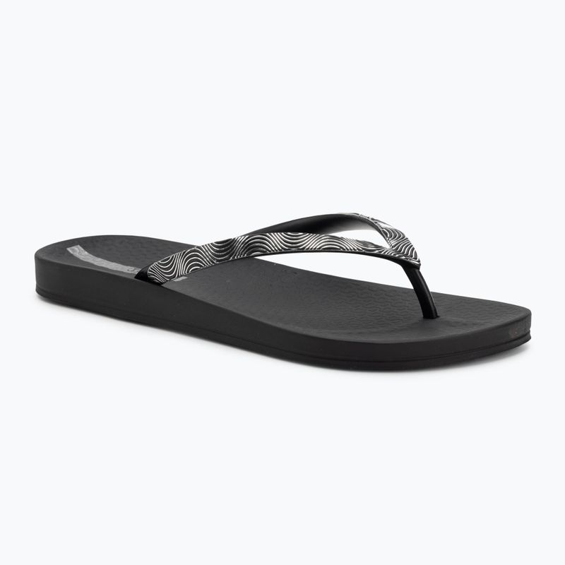 Moteriškos šlepetės per pirštą Ipanema Mesh IX black/black/dark grey