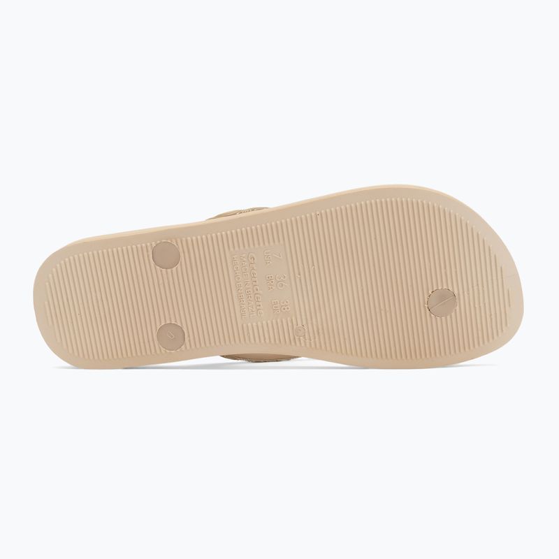 Moteriškos šlepetės per pirštą Ipanema Mesh IX beige/beige/gold 4