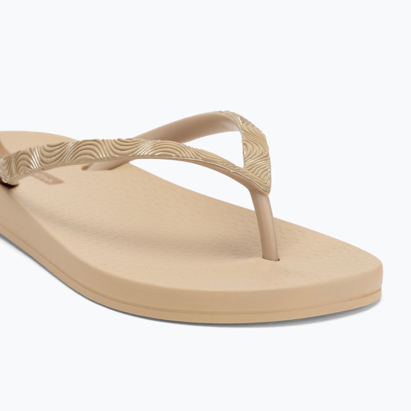 Moteriškos šlepetės per pirštą Ipanema Mesh IX beige/beige/gold 7