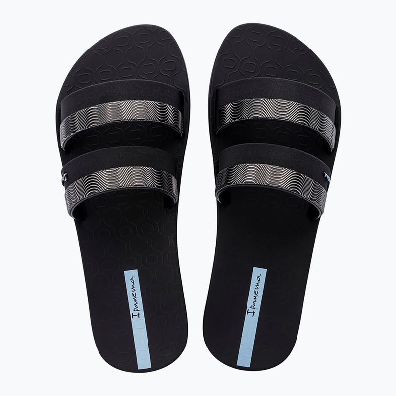 Moteriškos šlepetės Ipanema Mesh Slide black/blue 2