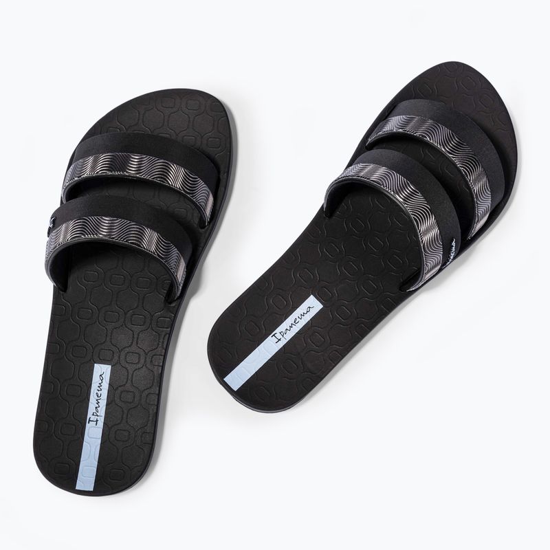 Moteriškos šlepetės Ipanema Mesh Slide black/blue 3