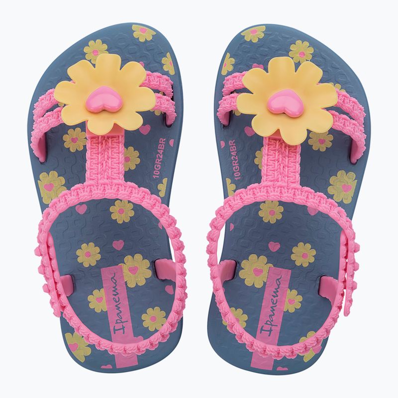 "Ipanema Daisy Baby" mėlyni/rožiniai/gelsvi sandalai 2