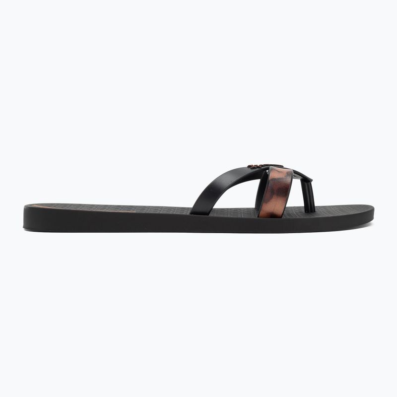 Moteriškos šlepetės per pirštą Ipanema Kirei Chic black/brown tile 2