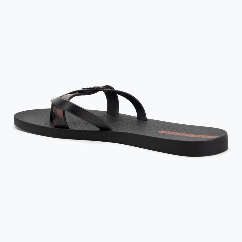 Moteriškos šlepetės per pirštą Ipanema Kirei Chic black/brown tile 3